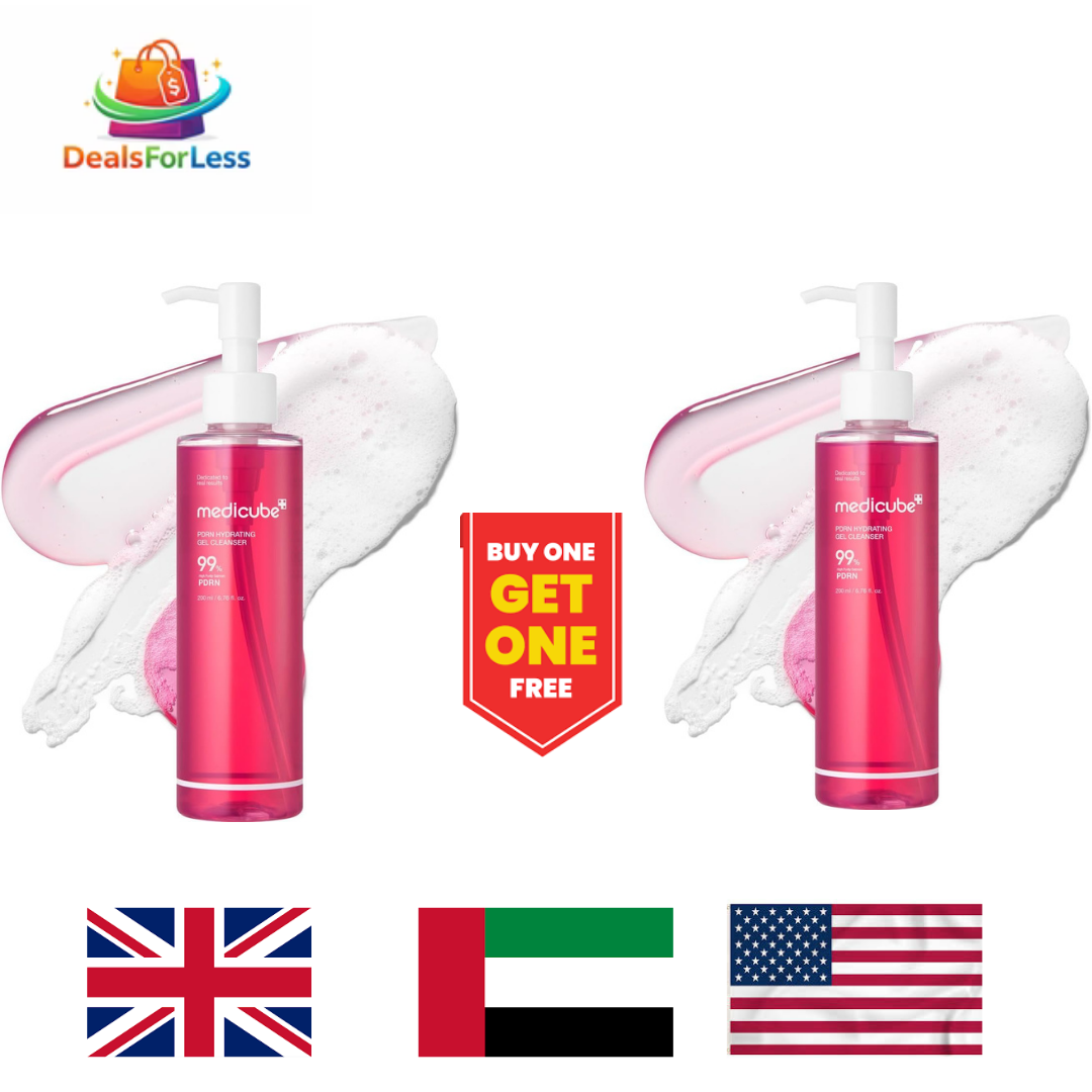 Medicube PDRN Hydrating Gel Cleanser 200ml | BUY ONE GET ONE FREE | 99% High Purity PDRN Korean Pore Cleanser BOGO Deal