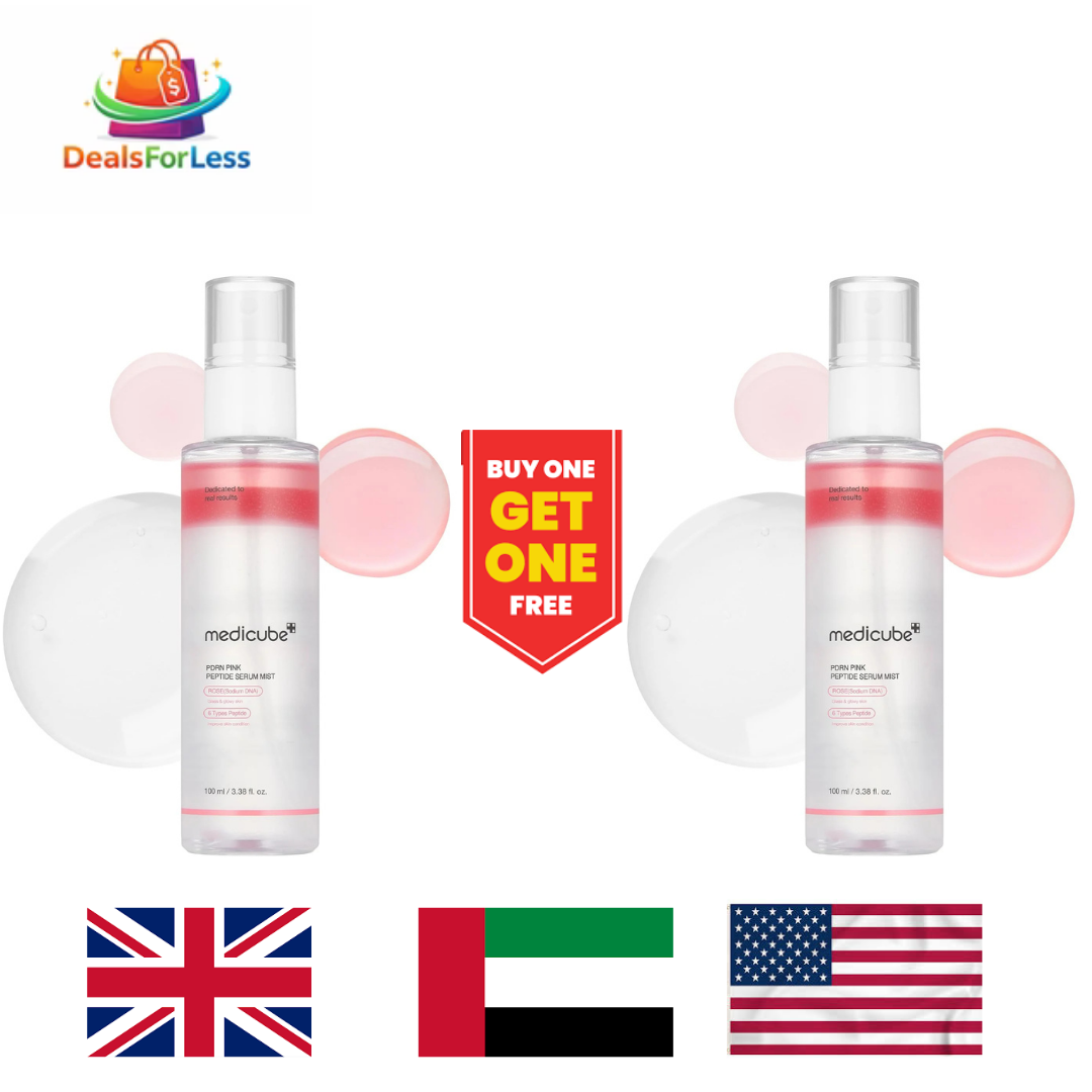 Medicube PDRN Pink Peptide Serum Mist Buy One Get One Free | ROSE Sodium DNA & 6 Types Peptide | Glowy Firming Korean Face Mist 100ml