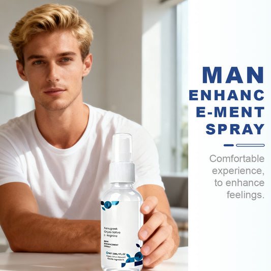 Natural Man Enhancement Spray | Fenugreek, Oryza Sativa & L-Arginine | 30ML Fast-Acting Formula