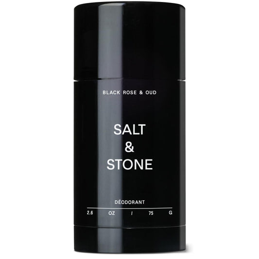 Salt & Stone Natural Deodorant Black Rose & Oud 2.6 oz | Aluminum-Free Long-Lasting Protection