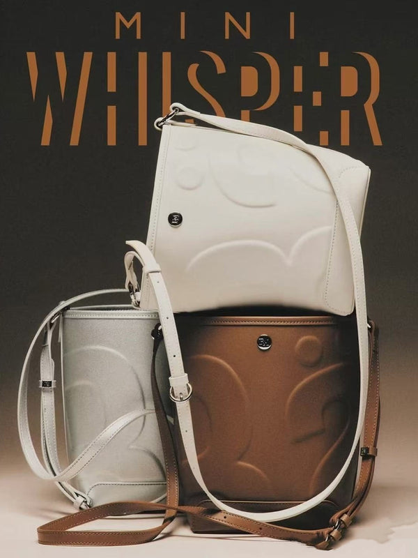 Silver Metallic Bucket Bag | Evening Shoulder Bag with Zipper Closure