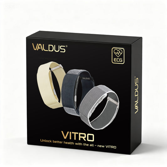 Valdus Vitro ECG Smart Band - Health & Fitness Tracker Wristband | Heart Rate Monitor | 3 Colors | Unlock Better Health