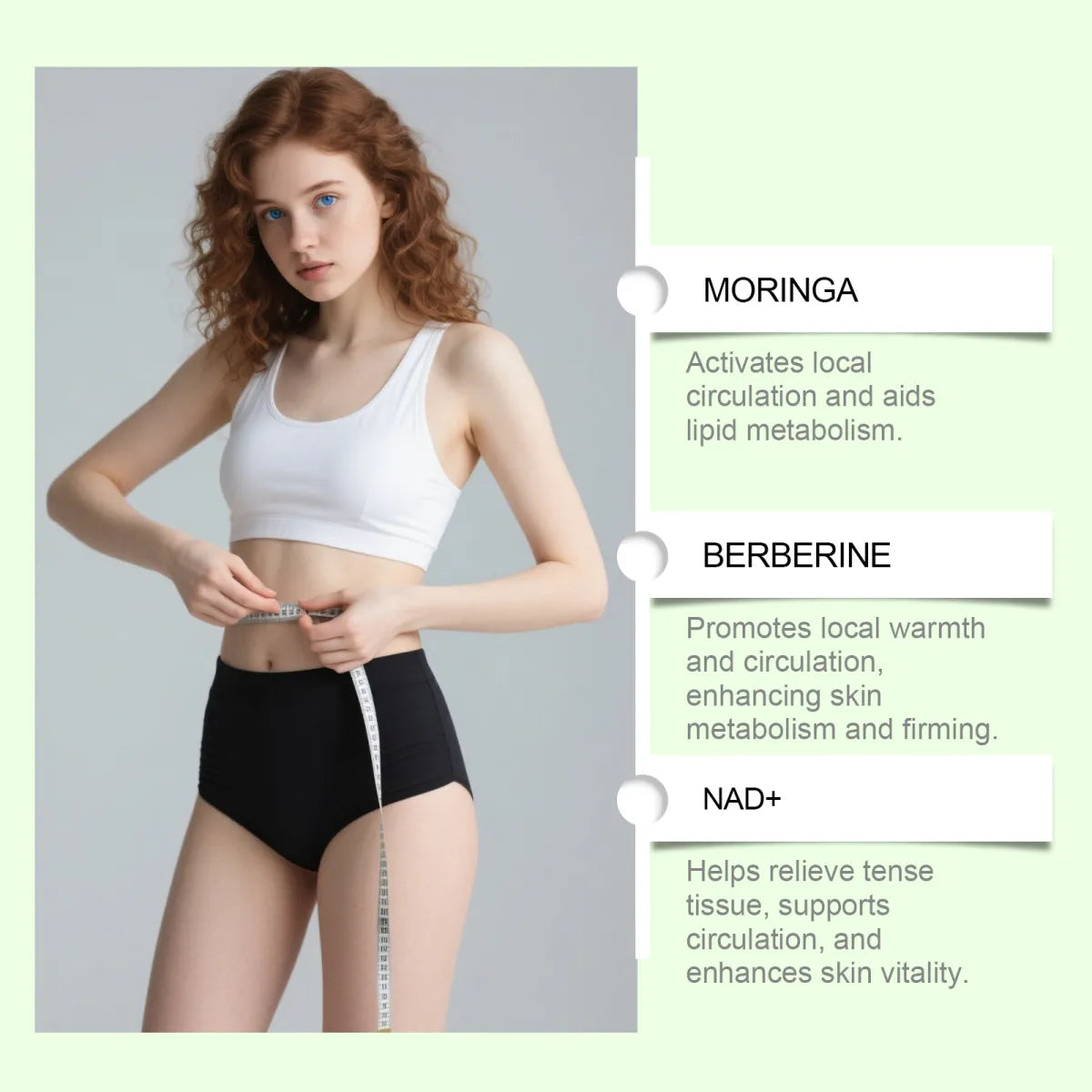 Moringa Berberine x NAD+ 10 in 1 Advanced Nano Microneedle Patch Set of 3 Weight Management Blood Sugar Balance Anti Aging and Energy Boost Sugar Free