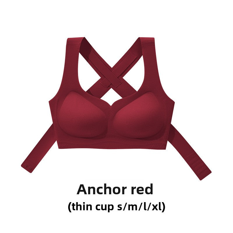 Lifting Anti-Sagging Bra with Adjustable Front Buckle | Posture Correcting Push Up Wireless Bra for Women