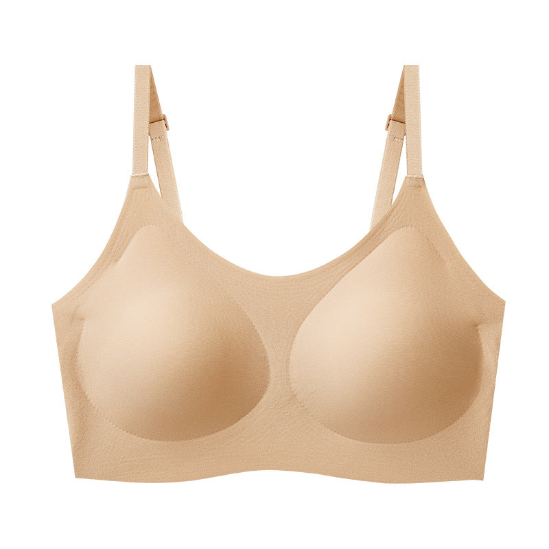 Seamless Invisible Bralette Women | Ultra Thin Strap Wireless Smooth Bra | No Wire Nude Skin Tone Comfort Bra