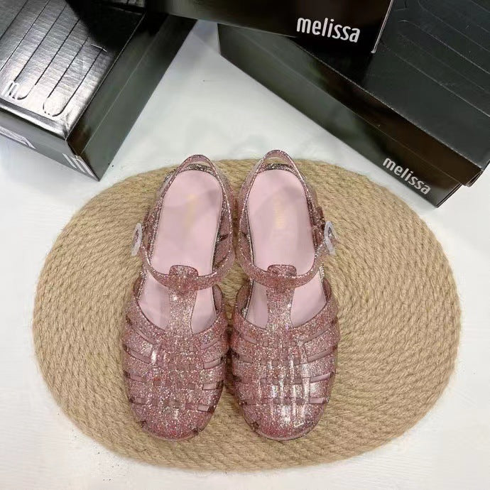 Melissa Possession Jelly Sandals | Women's Woven Cage Buckle Slingback Flat Sandals | Brazilian Designer Plastic Sandals | Summer Beach Shoes | Black