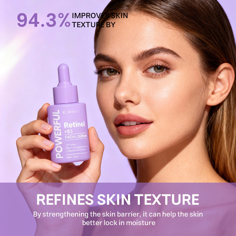 KL.RANKO Retinol + B3 Gesichtsserum | Anti-Aging Feine Linien & Falten Reduzierer | Niacinamid Vitamin A Serum 30ml