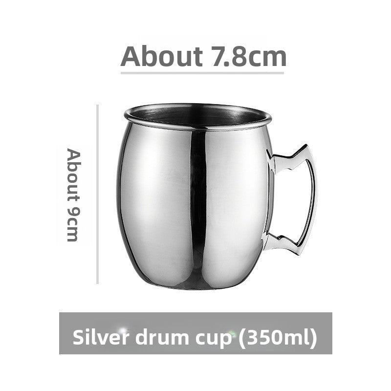 Hammered Moscow Mule Mug | Copper Rose Gold & Black Stainless Steel Cocktail Cup | Premium Bar Drinkware for Home & Party
