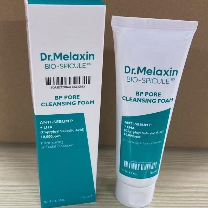 Dr.Melaxin Bio-Spicule BP Pore Cleansing Foam | Anti-Sebum LHA Capryloyl Salicylic Acid 10,000ppm | Pore & Facial Cleanser 100ml