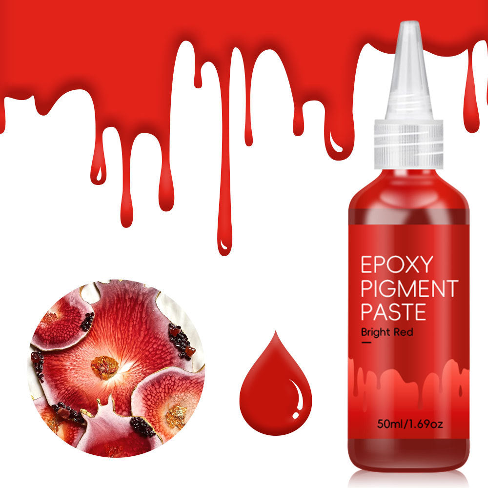 Epoxy Pigment Paste Jet Black 50ml | Highly Concentrated Resin Colorant | Art & Craft Epoxy Dye