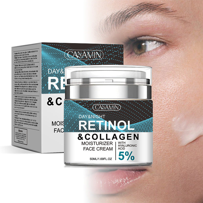 Retinol Niacinamide Anti-Wrinkle Facial Cream 50g | Day & Night Moisturizer | Lifts, Firms & Tightens | Vitamin A�C�E + 15% Hyaluronic Acid