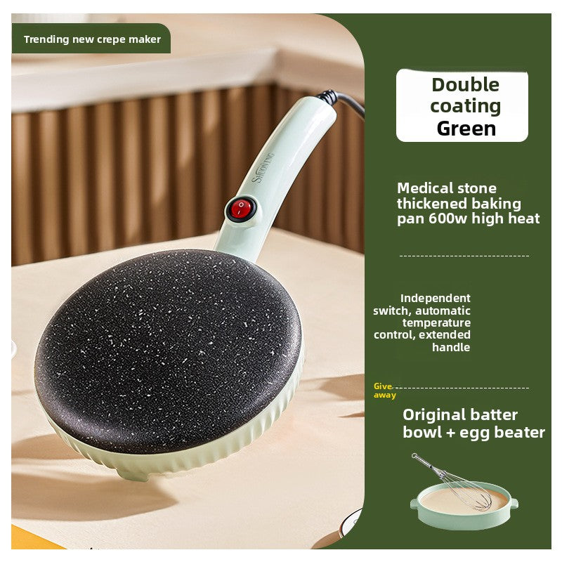 Electric Curved Non-Stick Crepe Maker | 3D Spherical Surface Pancake Baking Pan | Easy Release Thin Pancake & Crepe Machine