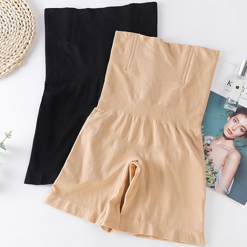 Nude High-Waist Seamless Tummy Control Shapewear Shorts | Women's Slimming Belly Compression Boyshort | Skin Tone Body Shaper