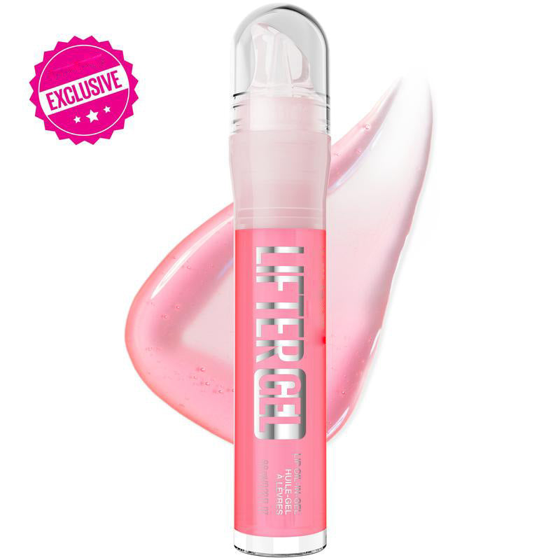 Lifter Gel Lip Oil in Gel Plumping Lip Gloss ? Hydrating Glossy Pink Lip Treatment for Fuller Softer Lips