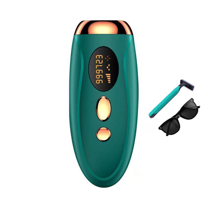 IPL Photon Rejuvenation Hair Removal Device Kit | Permanent Painless Laser Hair Remover | Includes Goggles Razor Charger & Manual | Rose Gold