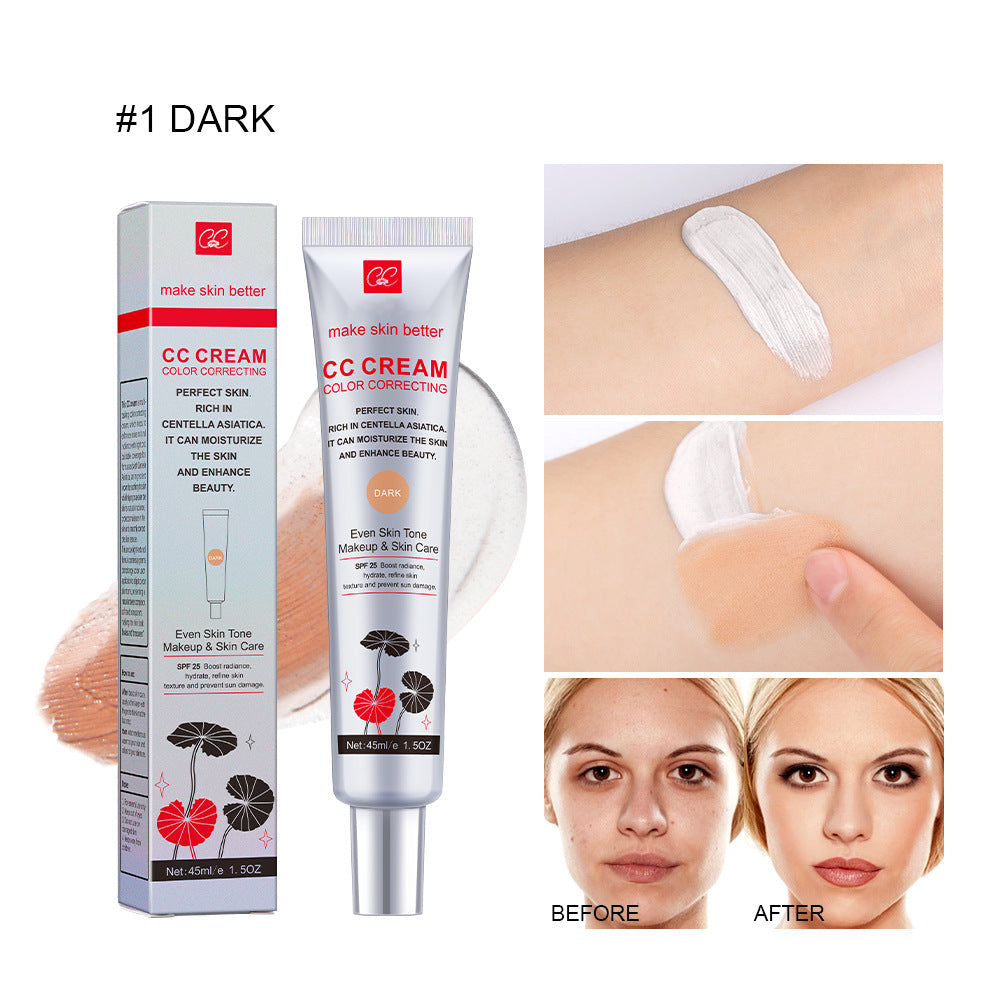 ibcccndc CC Cream Color Correcting SPF25 #2 Light | Centella Asiatica Even Skin Tone Moisturizing Makeup & Skincare 45ml