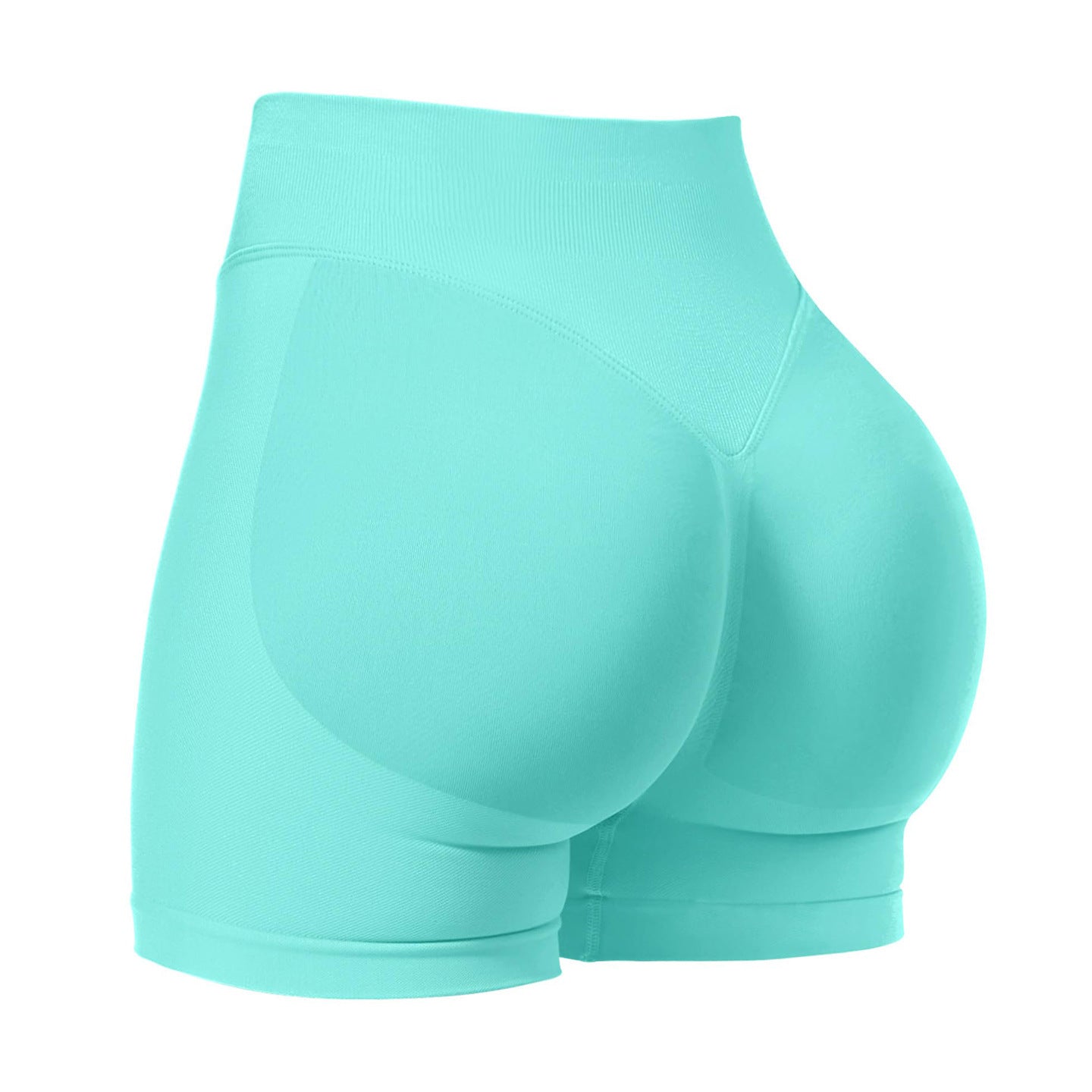 Pink Seamless Scrunch Booty Shorts | High Waist Butt Lifting Gym Shorts | Women's Workout Training Shorts