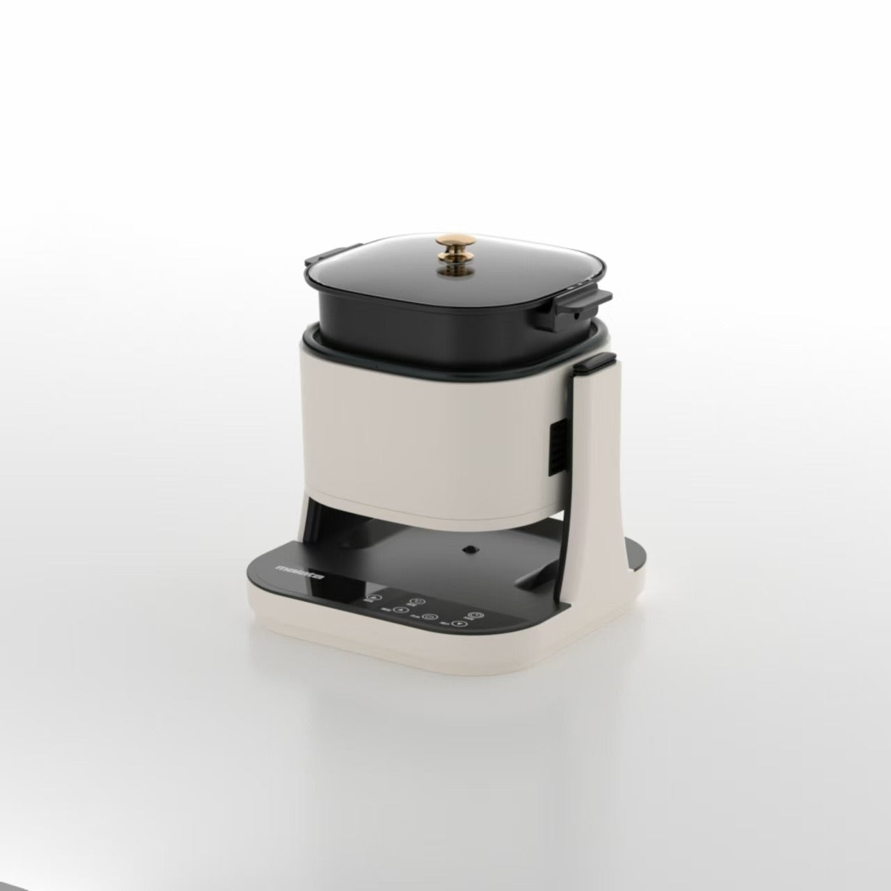 Cuocitore Elettrico Smart Portatile con Rotazione a 360° | Mini Pentola da Cucina con Controllo Touch | Elettrodomestico da Cucina Multifunzionale e Leggero