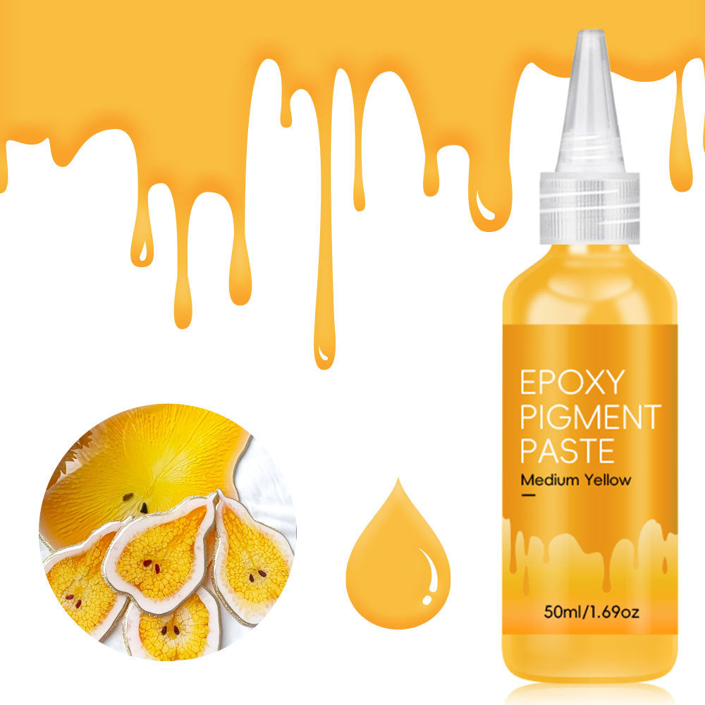 Epoxy Pigment Paste Jet Black 50ml | Highly Concentrated Resin Colorant | Art & Craft Epoxy Dye