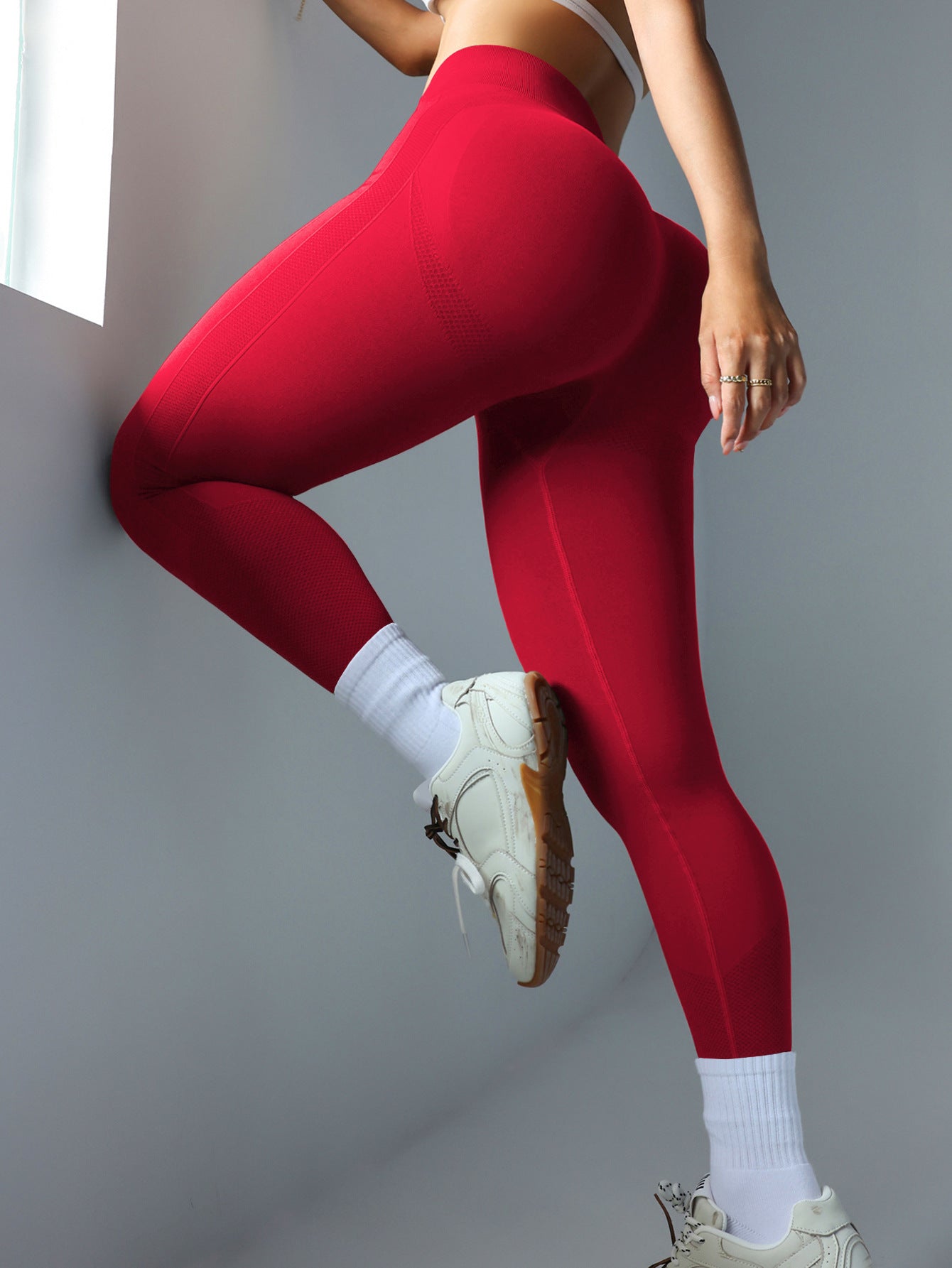 Women's Seamless Scrunch Butt Leggings High Waist Booty Lifting Gym Yoga Pants ? Grey, Pink, Dark Grey, Black