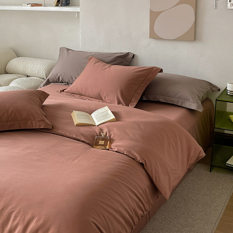 Two-Tone Gray & Taupe Bedding Set | Soft Reversible Duvet Cover with Pillowcases - Queen & King