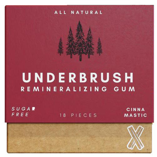 Underbrush Remineralizing Gum - Berry | Natural Sugar-Free Gum | 18 Pieces