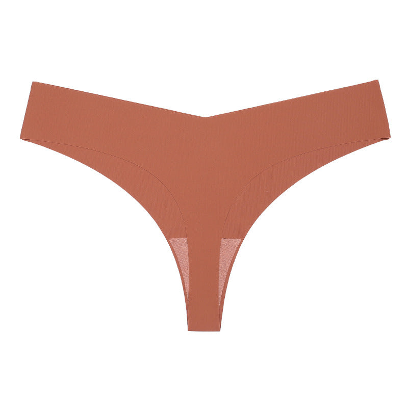 Nahtlose Tangas im 3er-Pack | Unsichtbare, weiche Stretch-Tangas | Bequeme Damen-Tangas für jeden Tag | Grau, Braun & Rosa 
