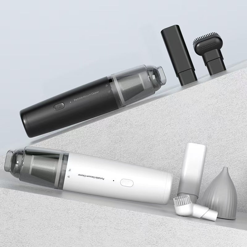 Wireless Portable Vacuum Cleaner - Cordless Mini Handheld Vacuum with Strong Suction & Brush Attachment | Car & Home Use