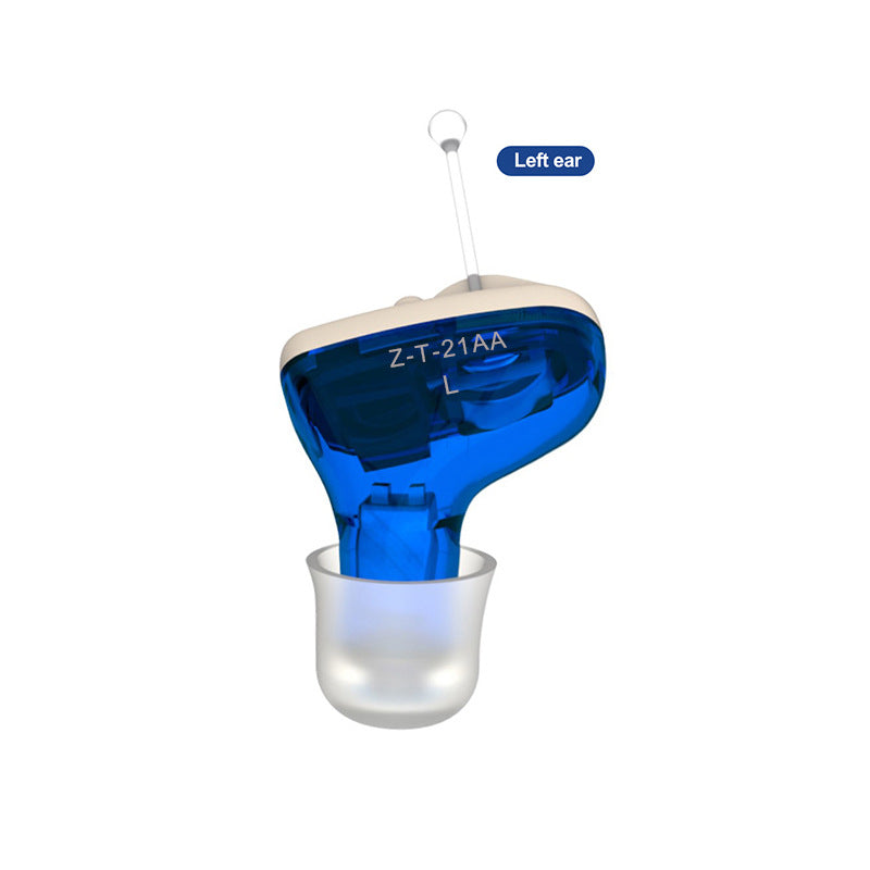 Z-T-21AA Right Ear ITE Hearing Aid | Invisible In-Ear Sound Amplifier | Rechargeable Digital Hearing Device for Seniors & Adults