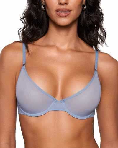 Damen Push-up-BH in Mokka mit tiefem Dekolleté, dünnen verstellbaren Trägern, goldfarbenen Beschlägen und glatten, vorgeformten Cups