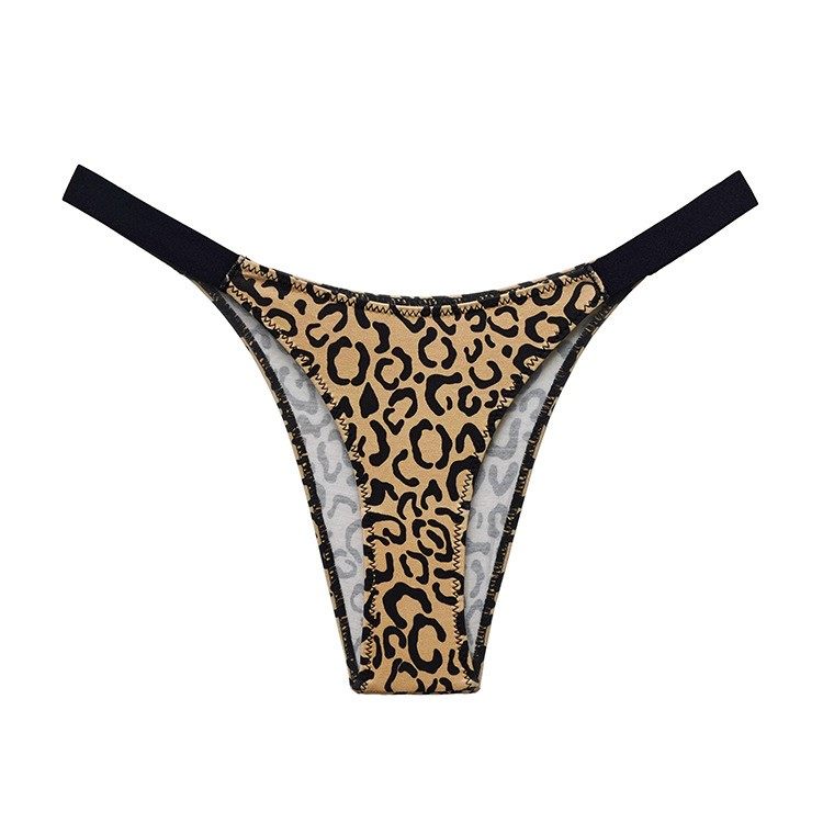 Damen Stringtanga mit Animal-Print, sexy, niedriger Bund, freche Höschen, Zebra-Leopardenmuster, Unterwäsche mit Taillenbund