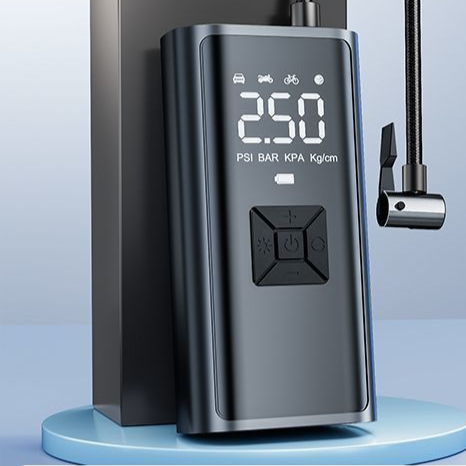 Portable Digital Tire Inflator | Cordless Electric Air Pump with LCD Display PSI BAR KPA for Car Bike
