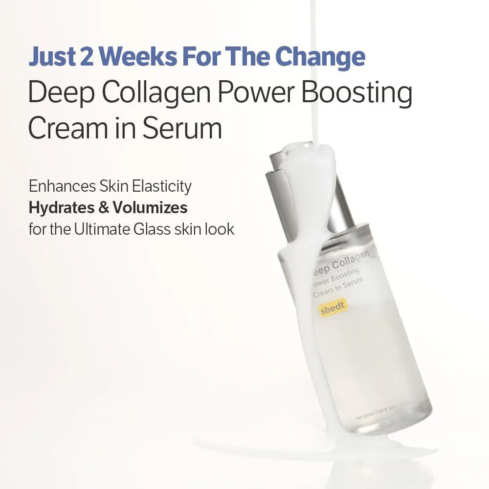 Sungboon Editor Deep Collagen Power Boosting Cream In Serum 2Pcs Set 30ml | Anti-Aging Korean Serum