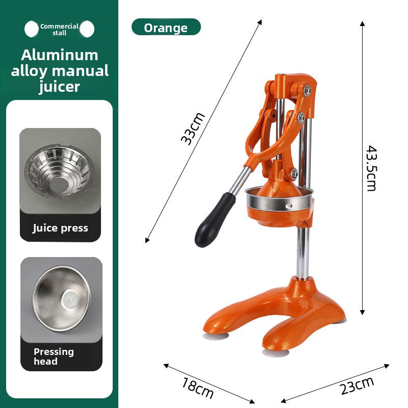 Heavy Duty Stainless Steel Manual Hand Press Juicer Dual Mode Citrus Squeezer with Non Slip Base for Orange Lemon Tangerine and Fruit Juice