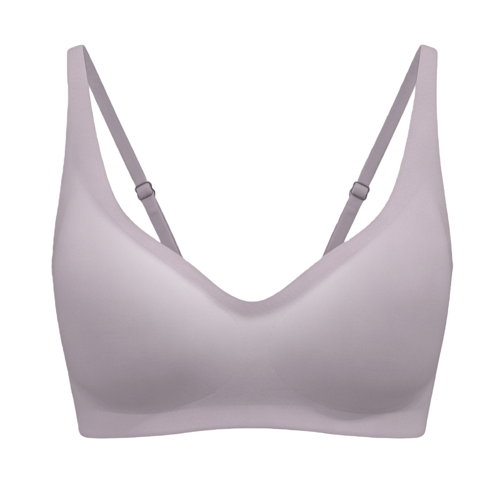 Women's Seamless Wireless Push Up Bralette | Deep V-Neck Smooth Cup Bra | 9 Colors Including Leopard Print