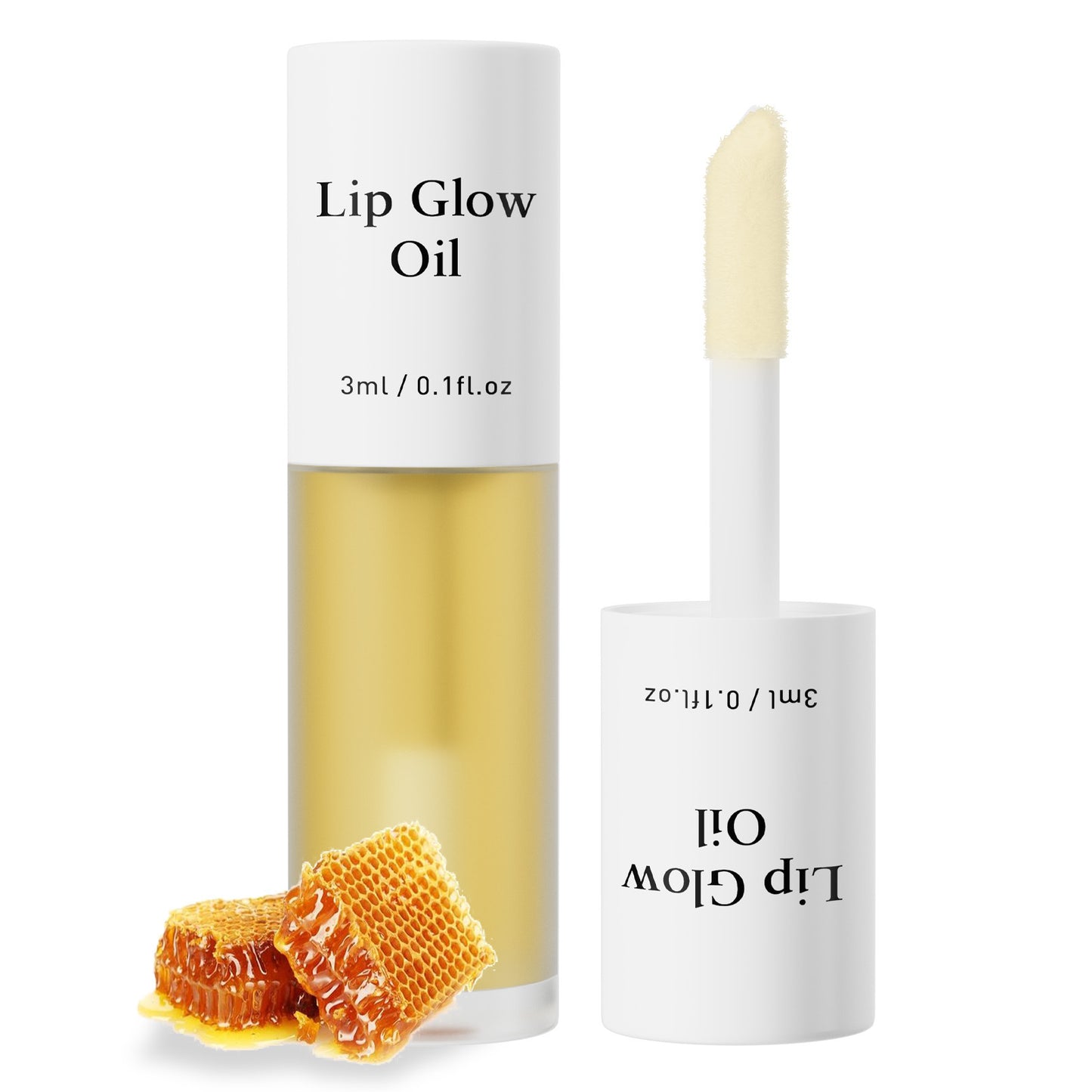 Olio labbra illuminante 3 ml | Olio labbra idratante e lucidante | Trattamento labbra colorato al lampone naturale | Olio lucidalabbra nutriente e rimpolpante