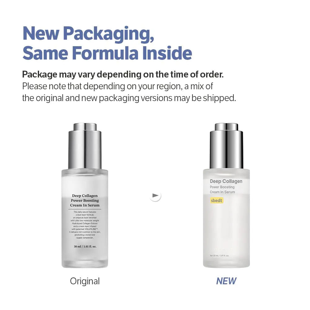 Sungboon Editor Deep Collagen Power Boosting Cream In Serum 2Pcs Set 30ml | Anti-Aging Korean Serum