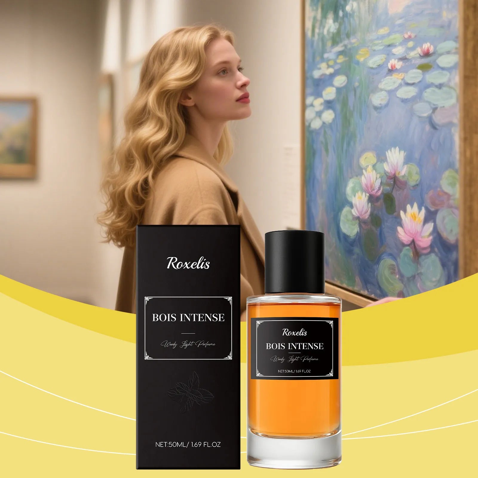 Roxelis Bois Intense Set of 2 x 50ml Woody Light Perfume Eau de Parfum Value Pack | Men Women Unisex Luxury Amber Wood Long Lasting Fragrance Duo Gift Set