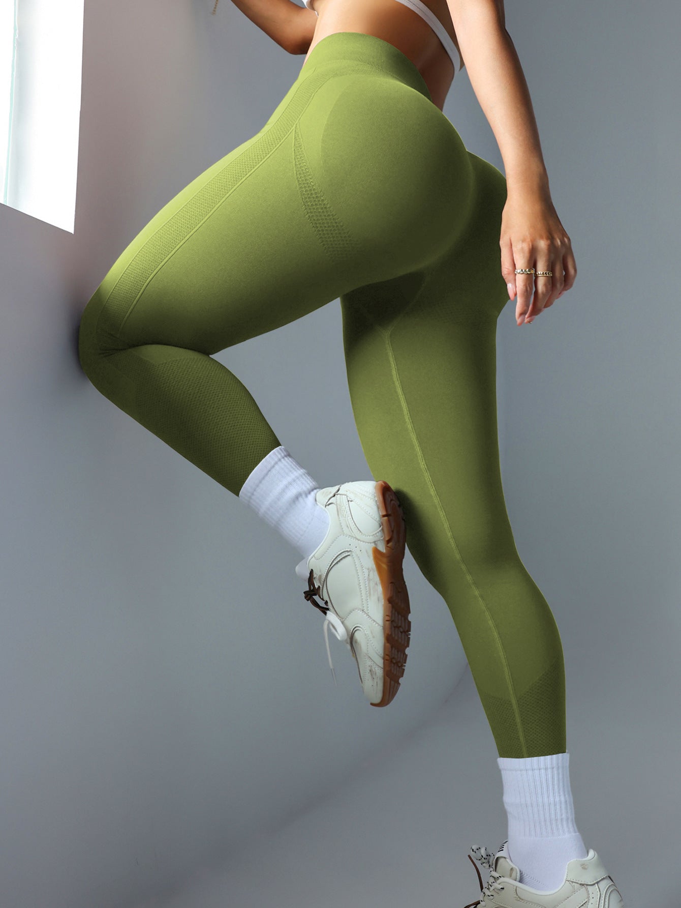 Women's Seamless Scrunch Butt Leggings High Waist Booty Lifting Gym Yoga Pants ? Grey, Pink, Dark Grey, Black