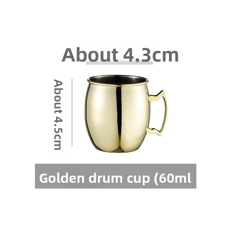 Hammered Moscow Mule Mug | Copper Rose Gold & Black Stainless Steel Cocktail Cup | Premium Bar Drinkware for Home & Party