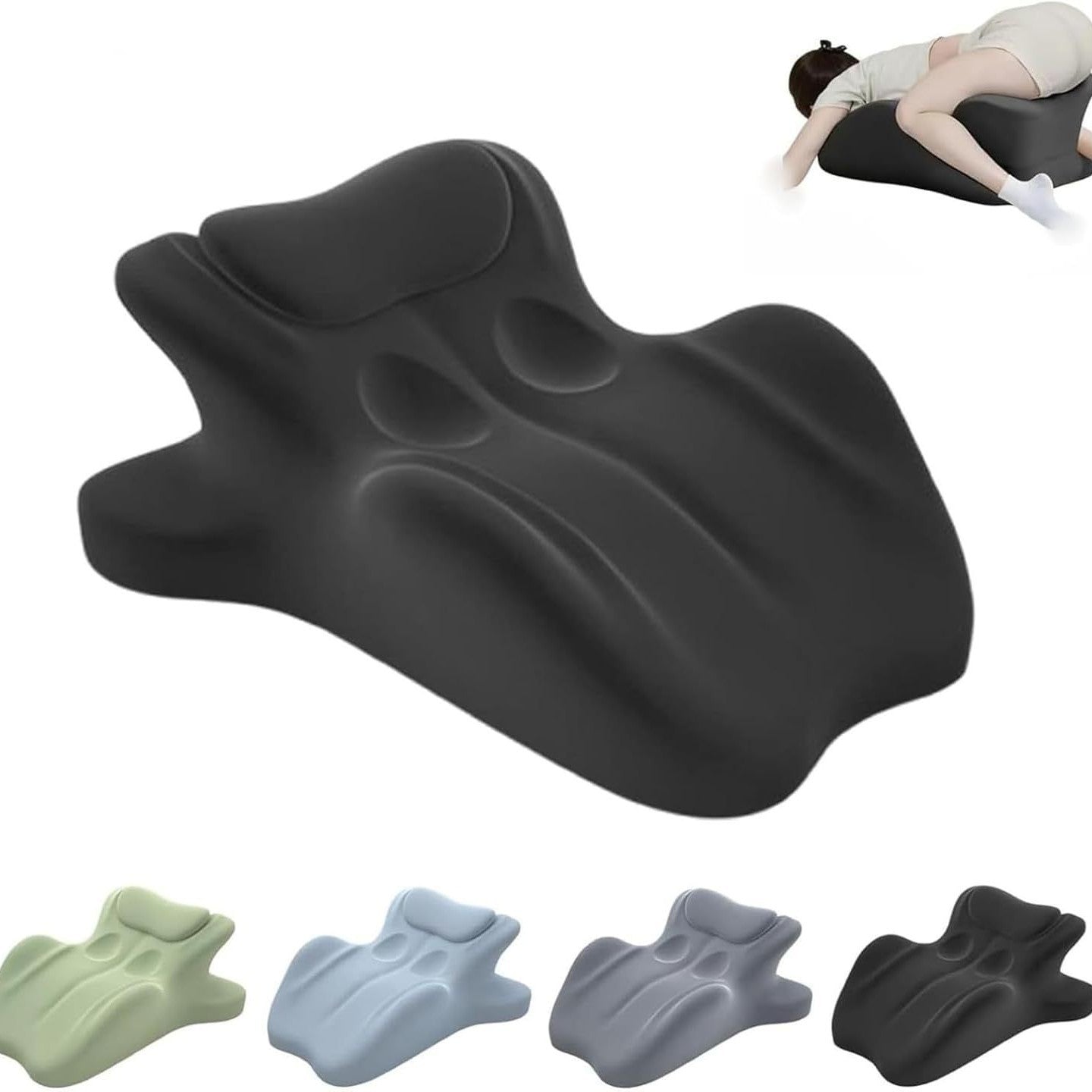 Multifunctional Wedge Pillow | Memory Foam Hip Elevation Pillow for Back Pain Relief Pregnancy & Body Support