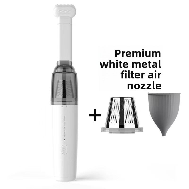 Wireless Portable Vacuum Cleaner - Cordless Mini Handheld Vacuum with Strong Suction & Brush Attachment | Car & Home Use