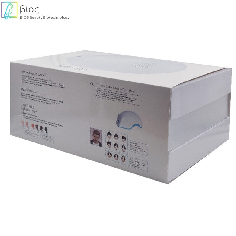 BIOS 80 Diodes Laser Hair Growth Helmet | Low Level Laser Therapy Cap | Hair Regrowth Treatment for Men & Women | Hair Loss Solution