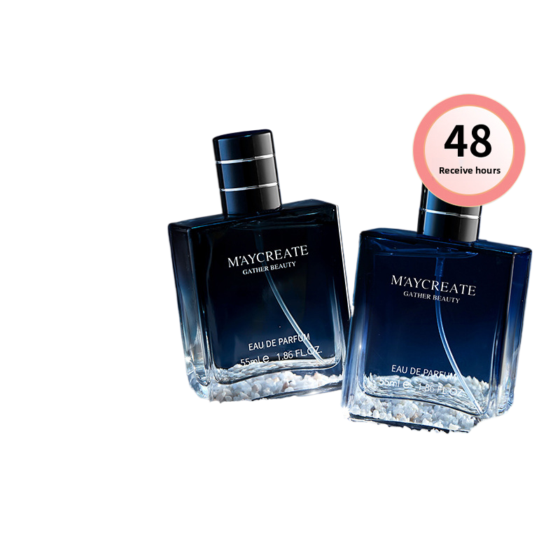 M'AYCREATE Elegant Blue Eau de Parfum 55ml - Long Lasting Men's Fragrance - Luxury Deep Blue Bottle EDP Cologne Spray - Sophisticated Aromatic Scent for Men