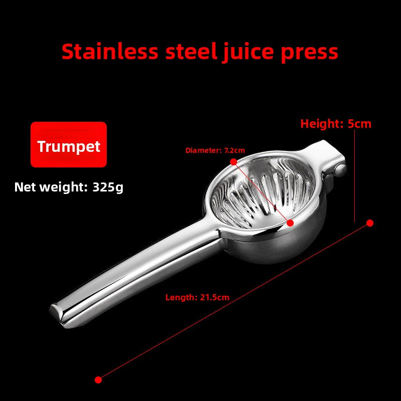 Stainless Steel Manual Lemon Squeezer | Heavy Duty Hand Citrus Juicer Press Tool