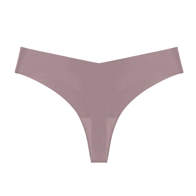 Nahtlose Tangas im 3er-Pack | Unsichtbare, weiche Stretch-Tangas | Bequeme Damen-Tangas für jeden Tag | Grau, Braun & Rosa 