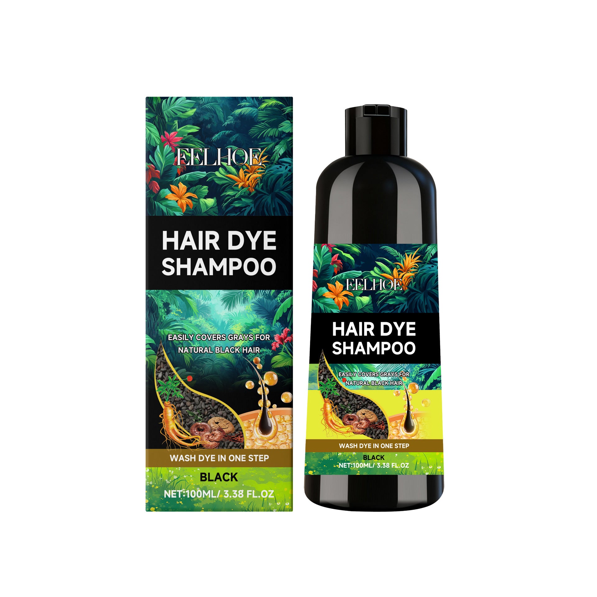 GleamXi Rosemary & Biotin Hydrolyzed Keratin Shampoo 100ml | Nourishing Hair Growth Shampoo for Damaged, Soft & Shiny Hair