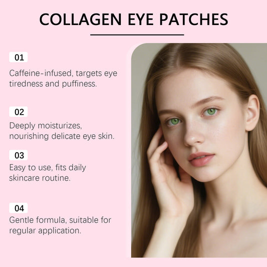 InstaLift PDRN Collagen Augenpads (8 Paar) | Sofortige Aufhellung, Straffung und Glättung der Augenpartie | Behandlung von Augenringen und Schwellungen