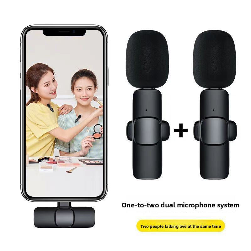 Wireless Lavalier Microphone Set for USB-C | 2 Clip-On Mics & Receiver | Plug & Play for Android, Phones & Laptops | Vlog, Interview & Content Creation