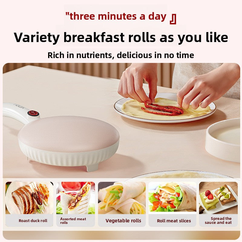 Electric Curved Non-Stick Crepe Maker | 3D Spherical Surface Pancake Baking Pan | Easy Release Thin Pancake & Crepe Machine